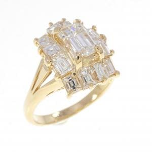 K18YG ダイヤモンド リング 1.080CT