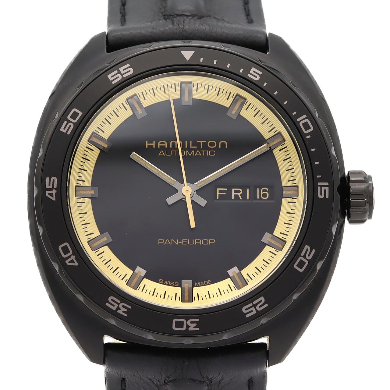 ハミルトン アメリカンクラシックパンユーロ PVD H354250/H35425730 SS 自動巻