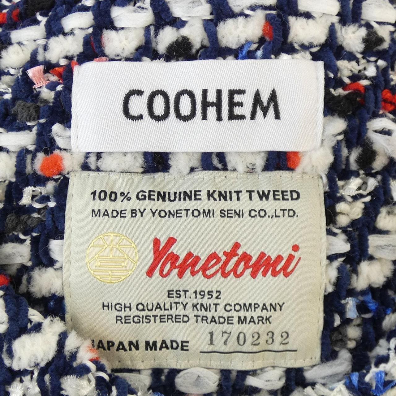 コーヘン Coohem ノーカラージャケット