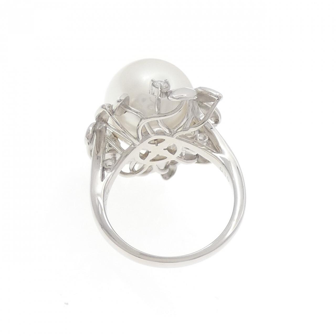 PT900 白蝶パール リング 13.2mm