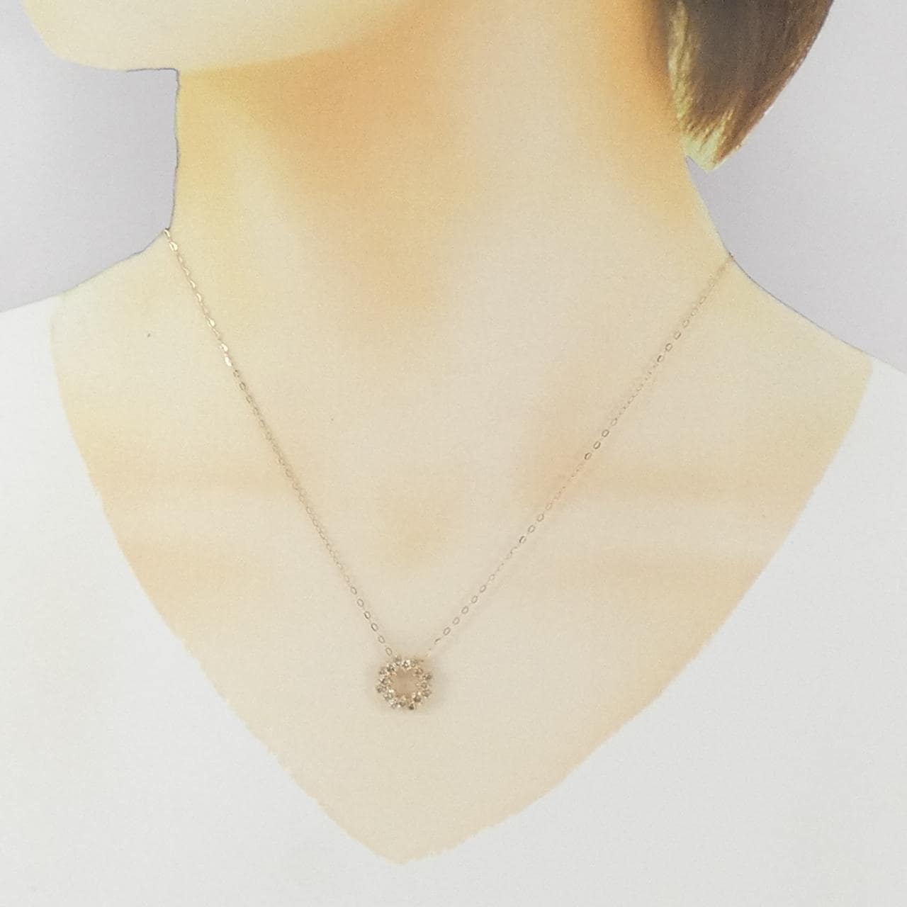 K18PG ダイヤモンド ネックレス 0.60CT