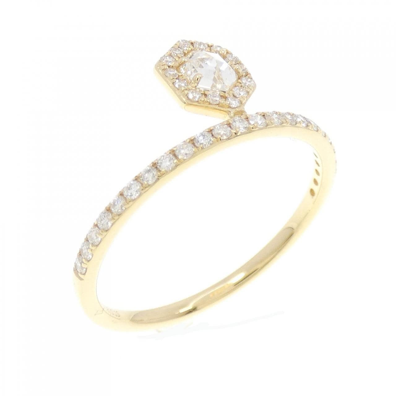 【新品】K18YG ダイヤモンド リング 0.18CT