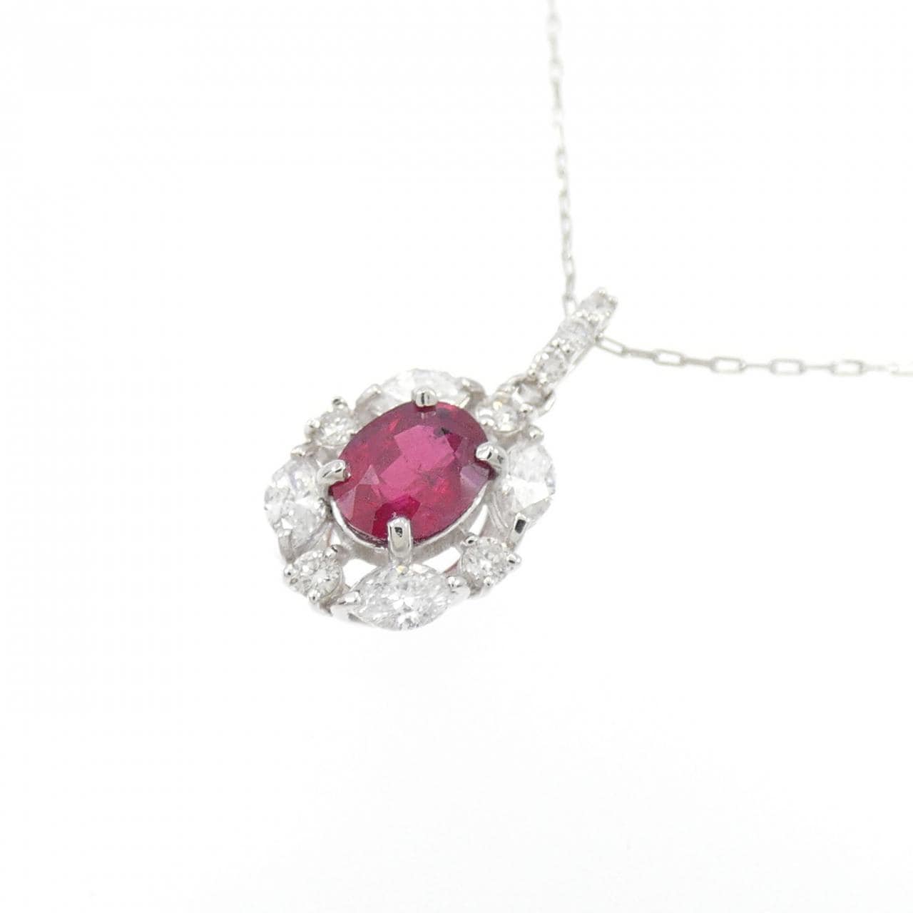 [新品] PT900/PT850 红宝石项链 0.31CT