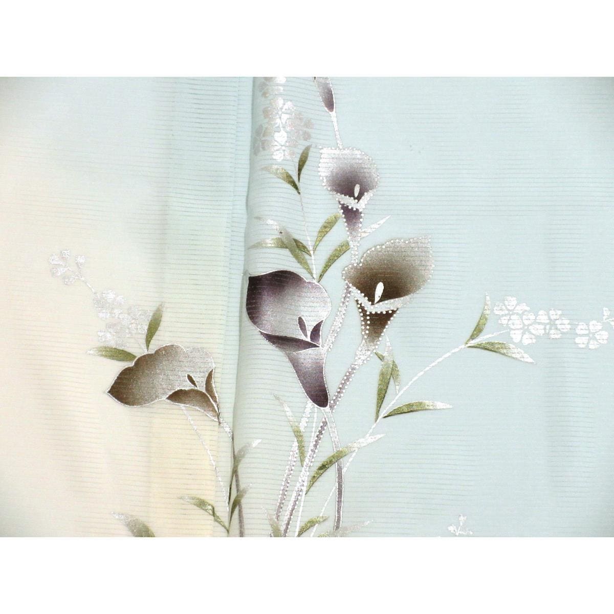 【新品】単衣　駒絽訪問着　金彩友禅ボカシ染