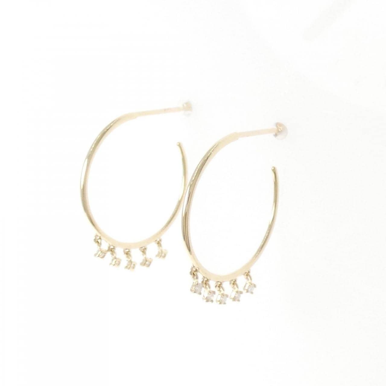 【リメイク】K10YG ダイヤモンド ピアス 0.08CT