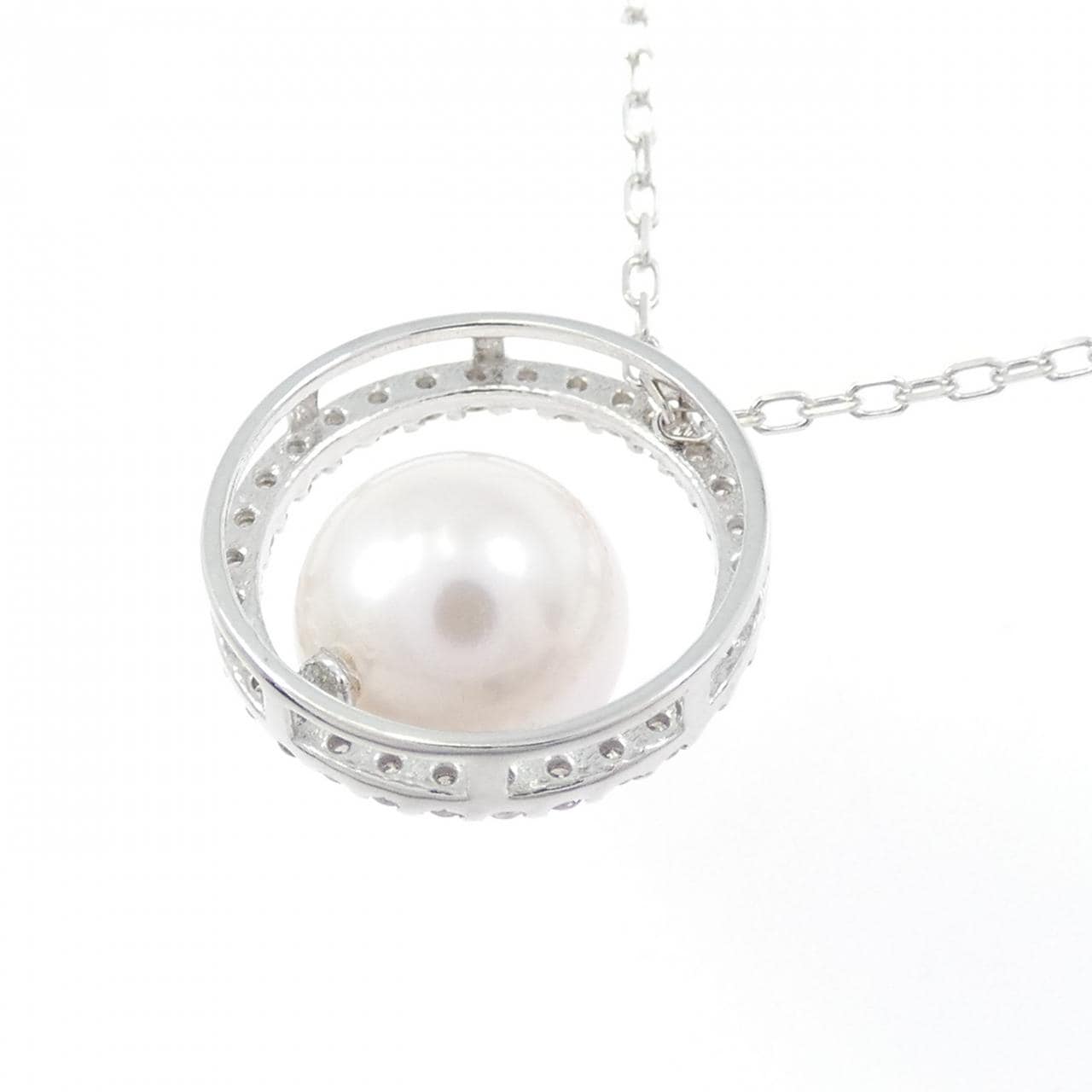 K18WG アコヤパール ネックレス 7.1mm