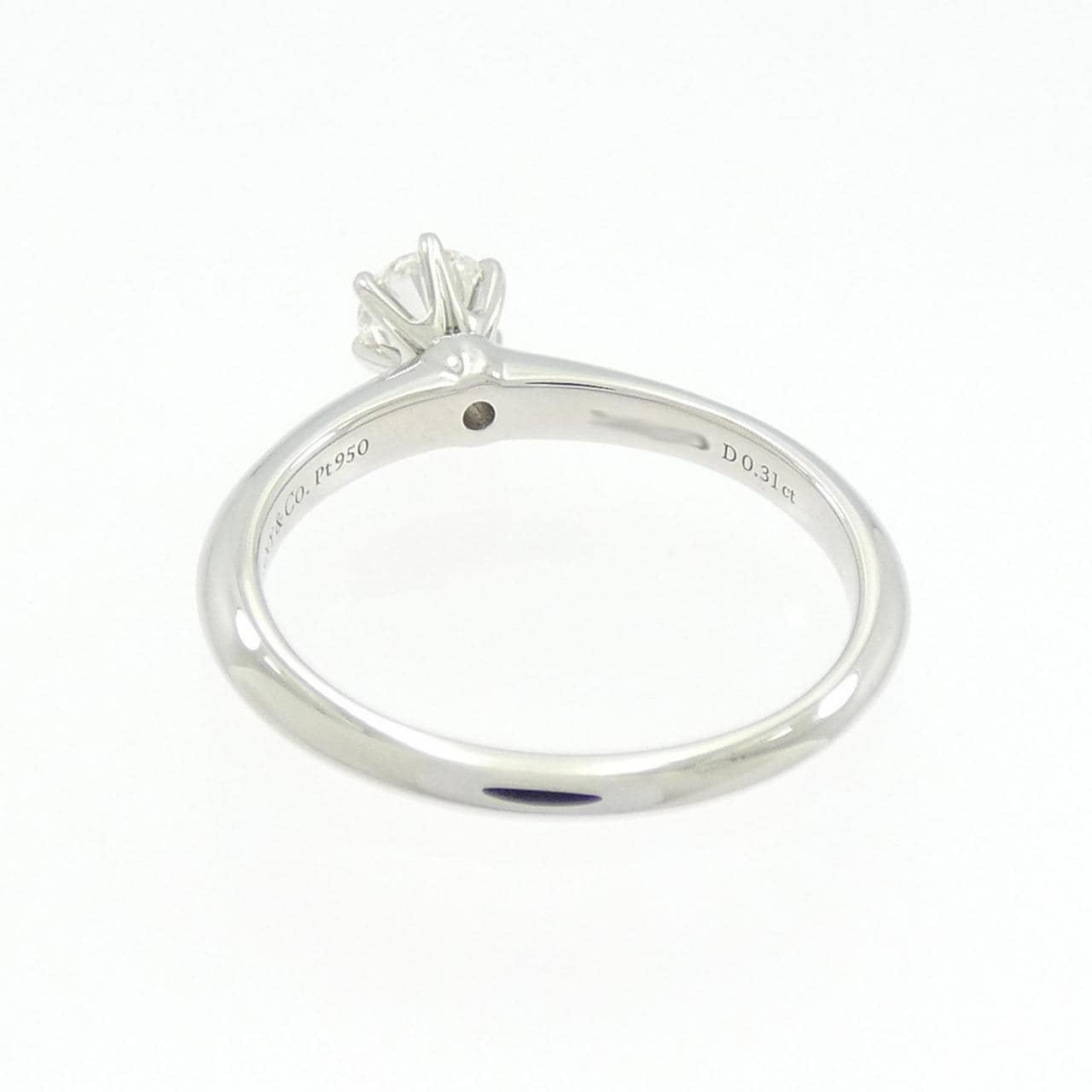 ティファニー クラシックソリティア リング 0.31CT F VS1 3EXT