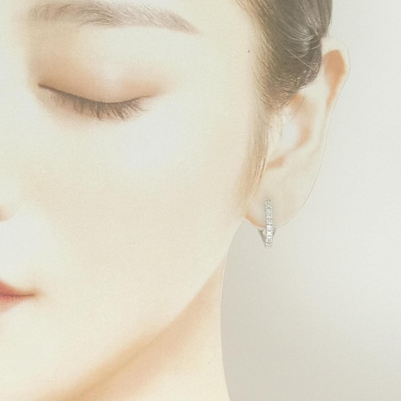 K18WG ダイヤモンド ピアス/イヤリング 0.40CT