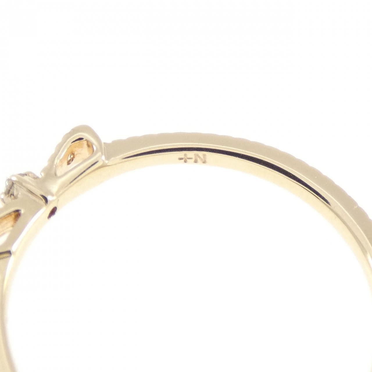 ノジェス リボン ダイヤモンド リング 0.02CT