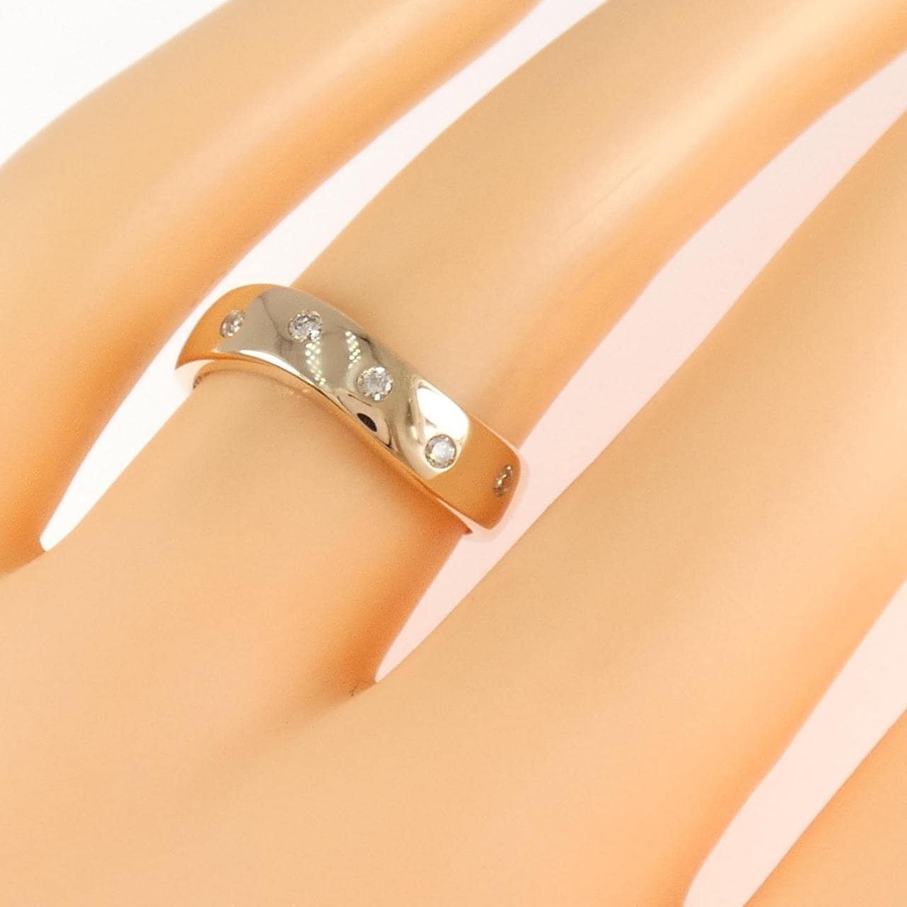 K18PG ダイヤモンド リング 0.10CT