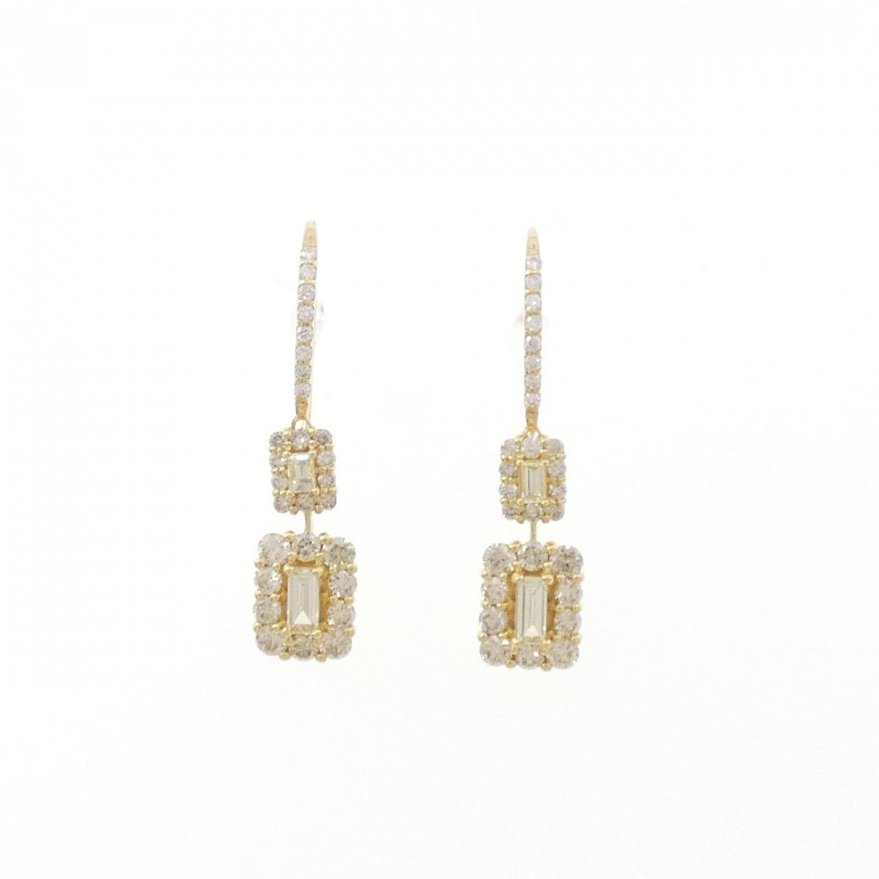 K18YG ダイヤモンド ピアス 1.20CT