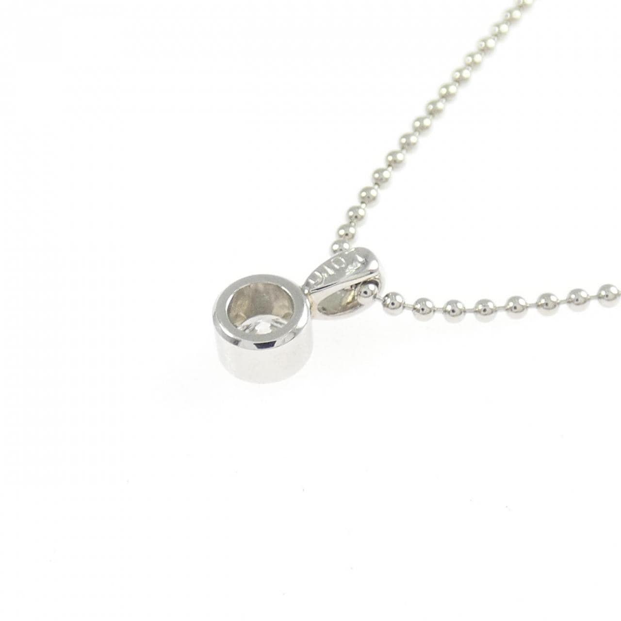 PT850 ソリティア ダイヤモンド ネックレス 0.107CT