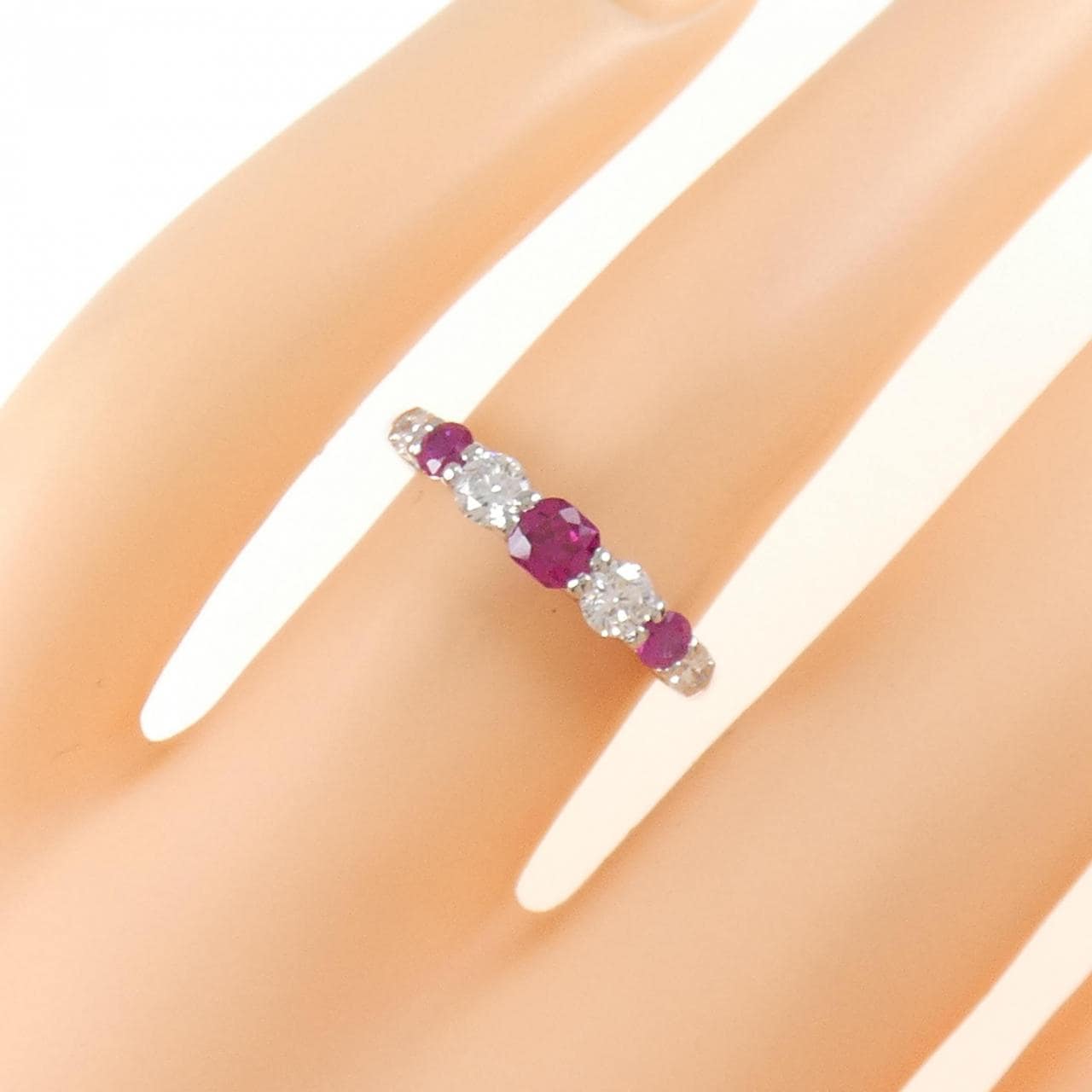 PT ルビー リング 0.43CT