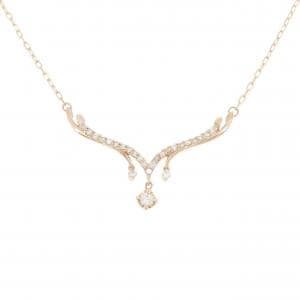 K18PG ダイヤモンド ネックレス 0.35CT