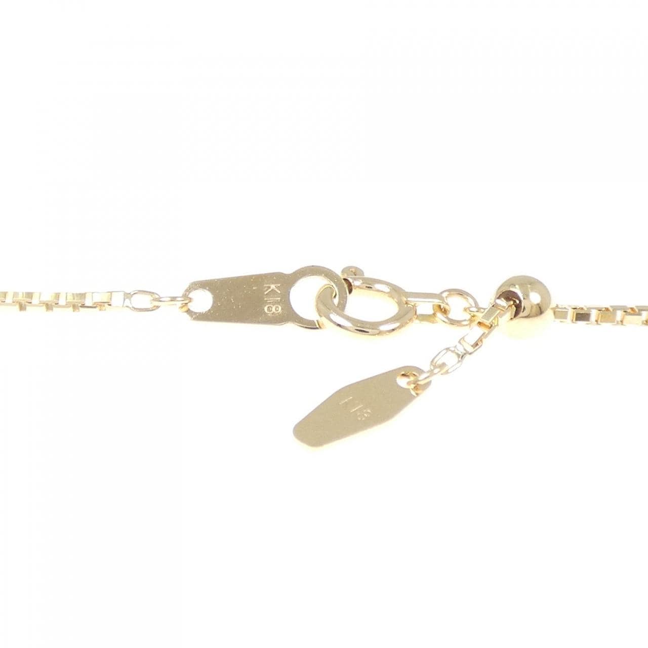K18YG ハート ダイヤモンド ネックレス 0.10CT