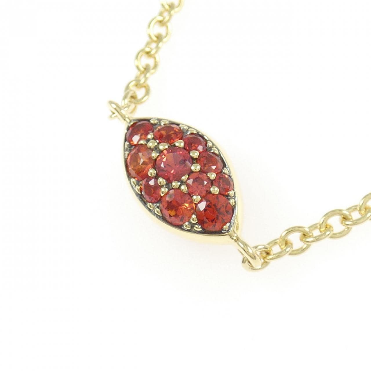 750YG/750BG サファイヤ ネックレス 1.95CT