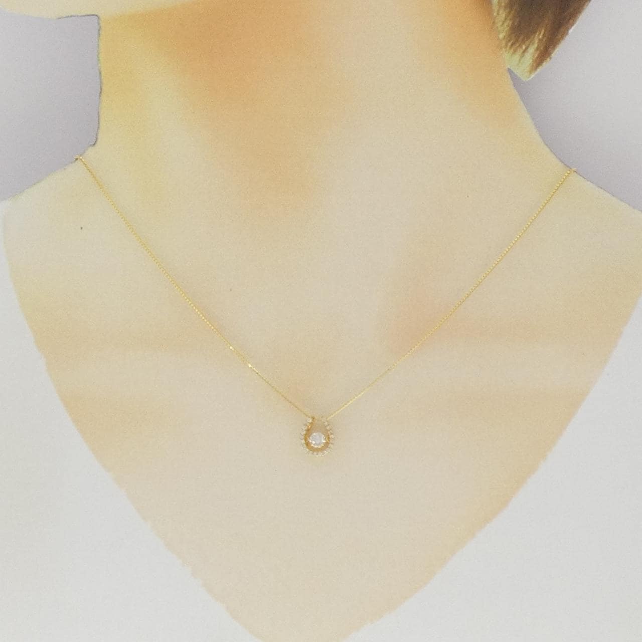 K18YG ダイヤモンド ネックレス 0.20CT