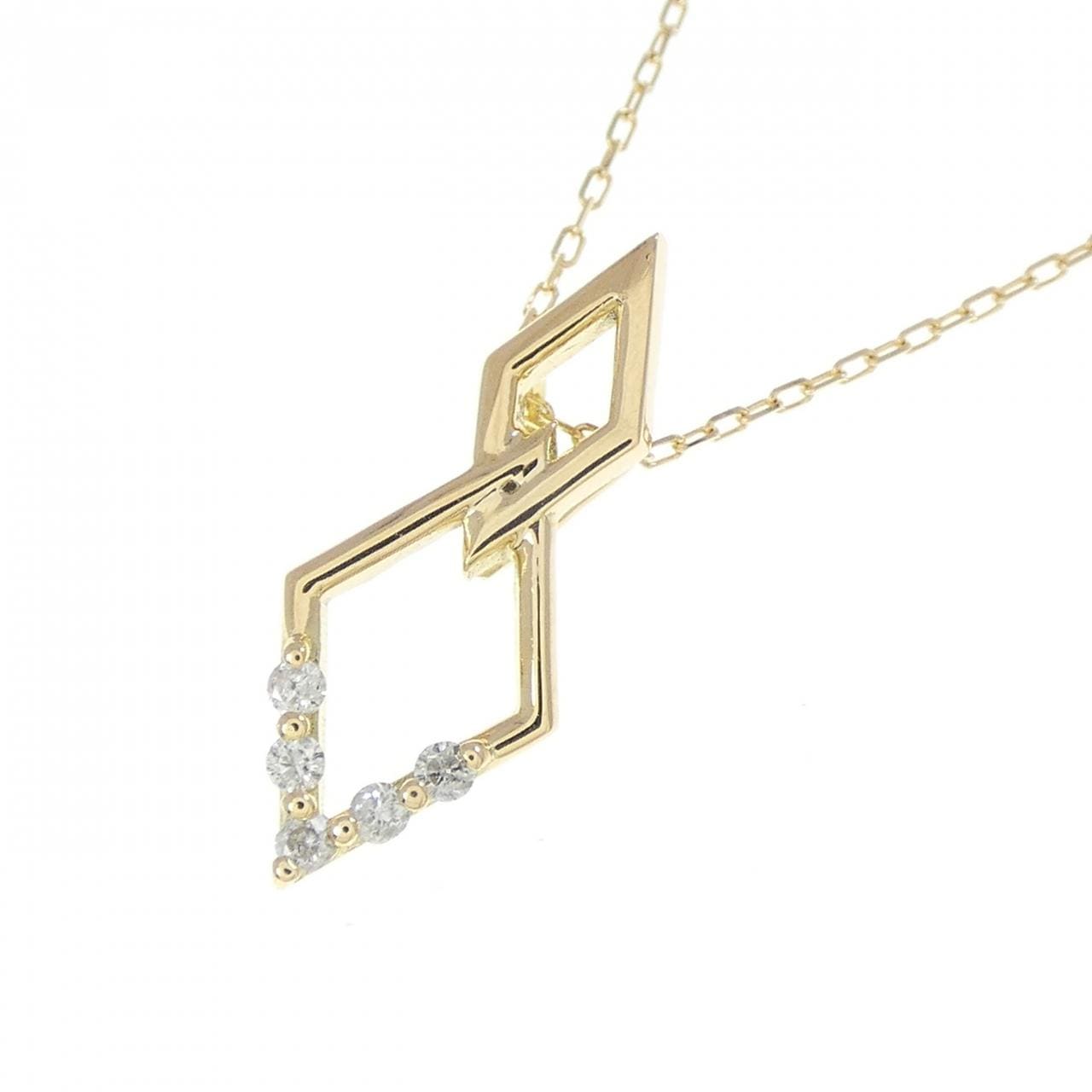 K18YG ダイヤモンド ネックレス 0.042CT