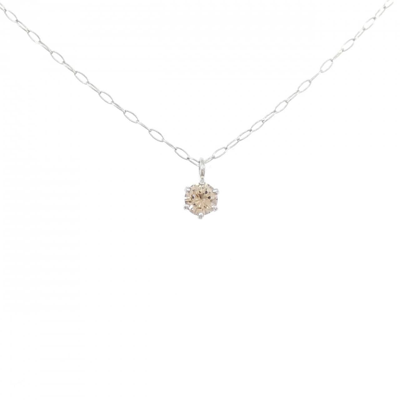 PT850 ソリティア ダイヤモンド ネックレス 0.10CT
