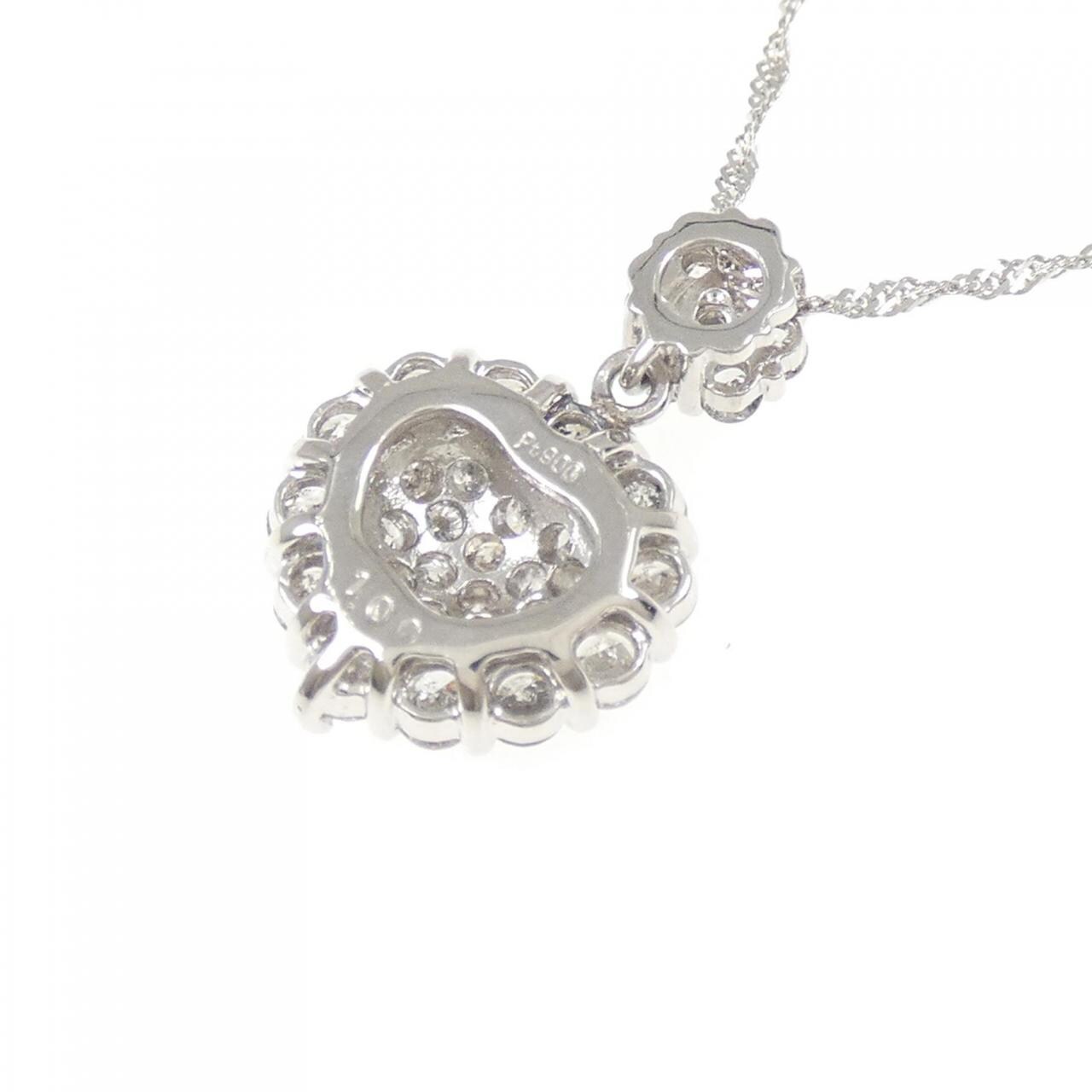 PT900/PT850 ダイヤモンド ネックレス 1.00CT