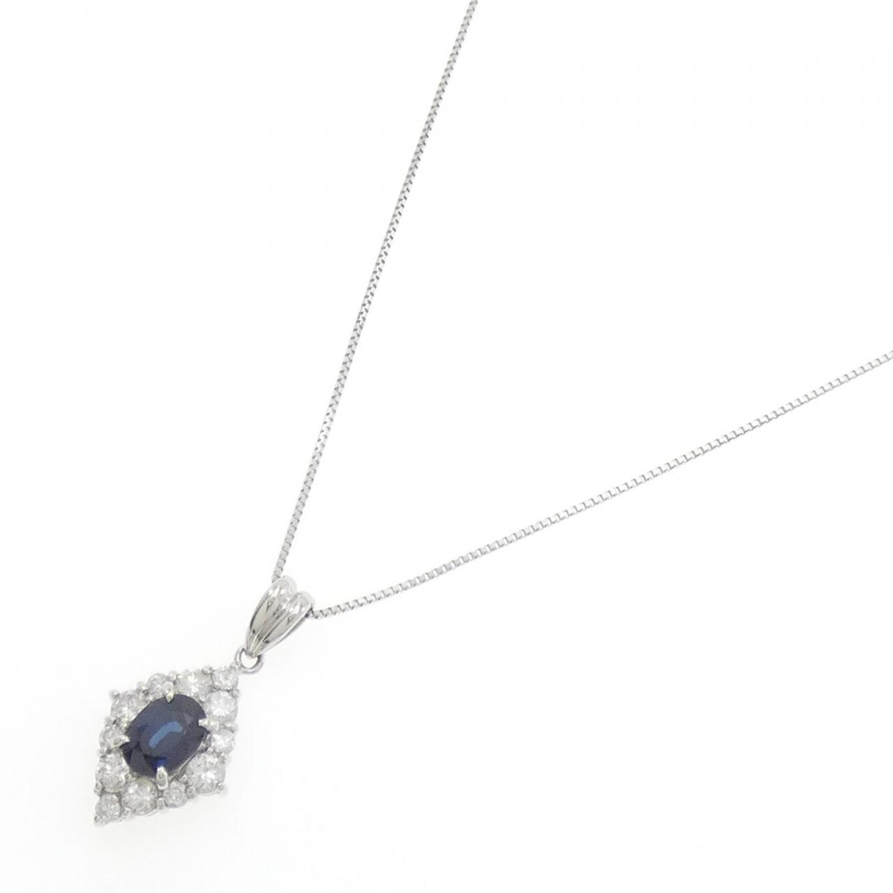 PT Sapphire Necklace 1.23CT