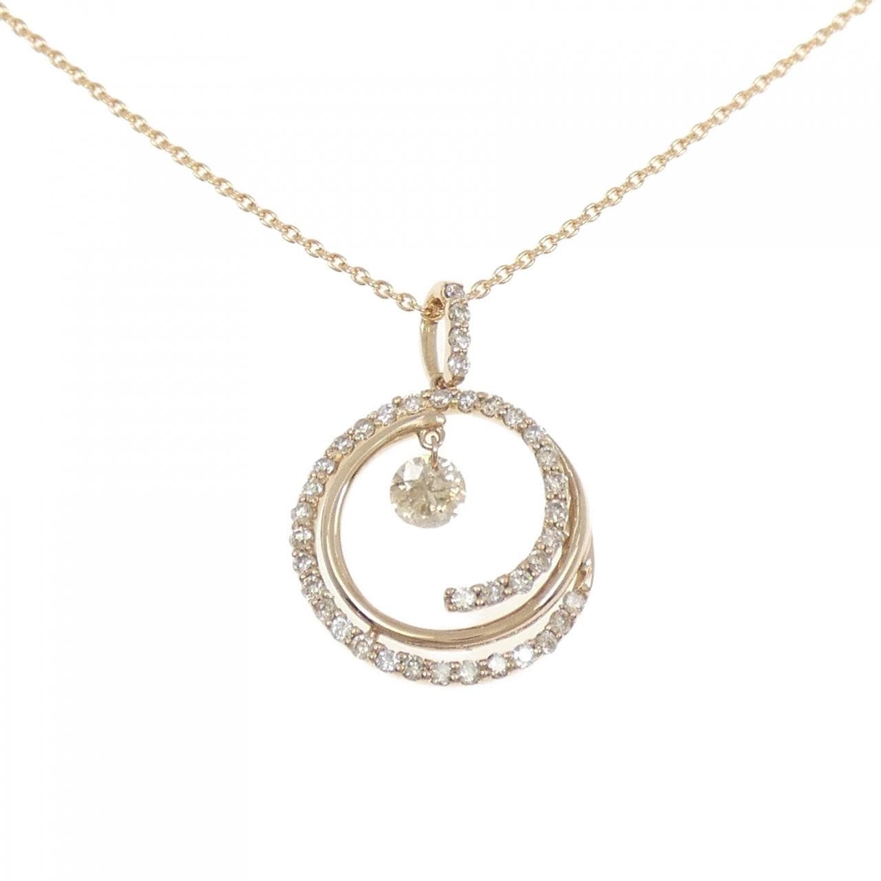 K18PG ダイヤモンド ネックレス 0.50CT