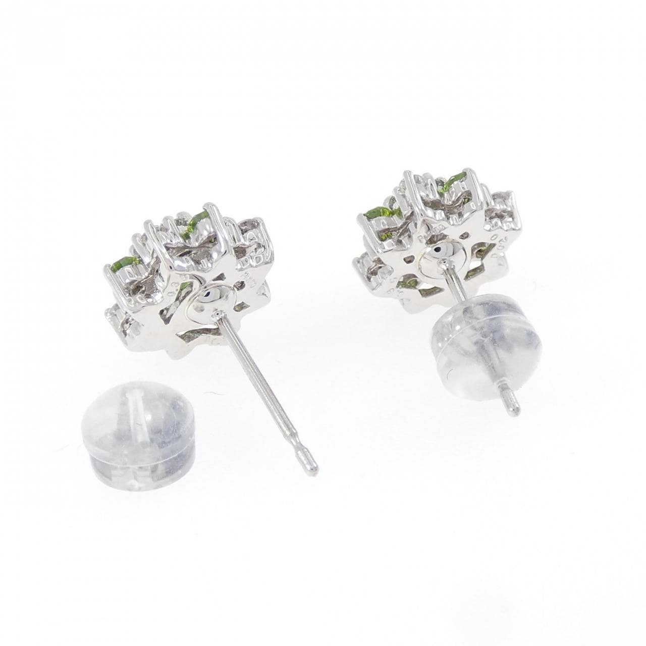 PT950/PT900 デマントイドガーネット ピアス 0.70CT