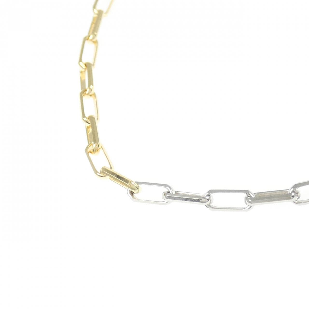 K18YG/PT850 ネックレス