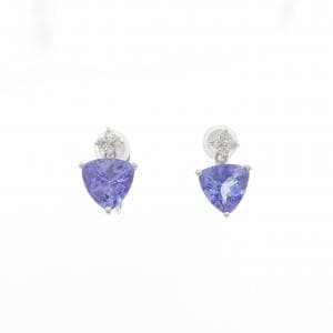 K18WG タンザナイト イヤリング 2.00CT