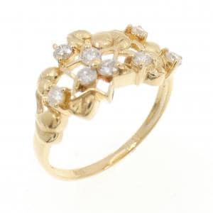 K18YG ダイヤモンド リング 0.31CT