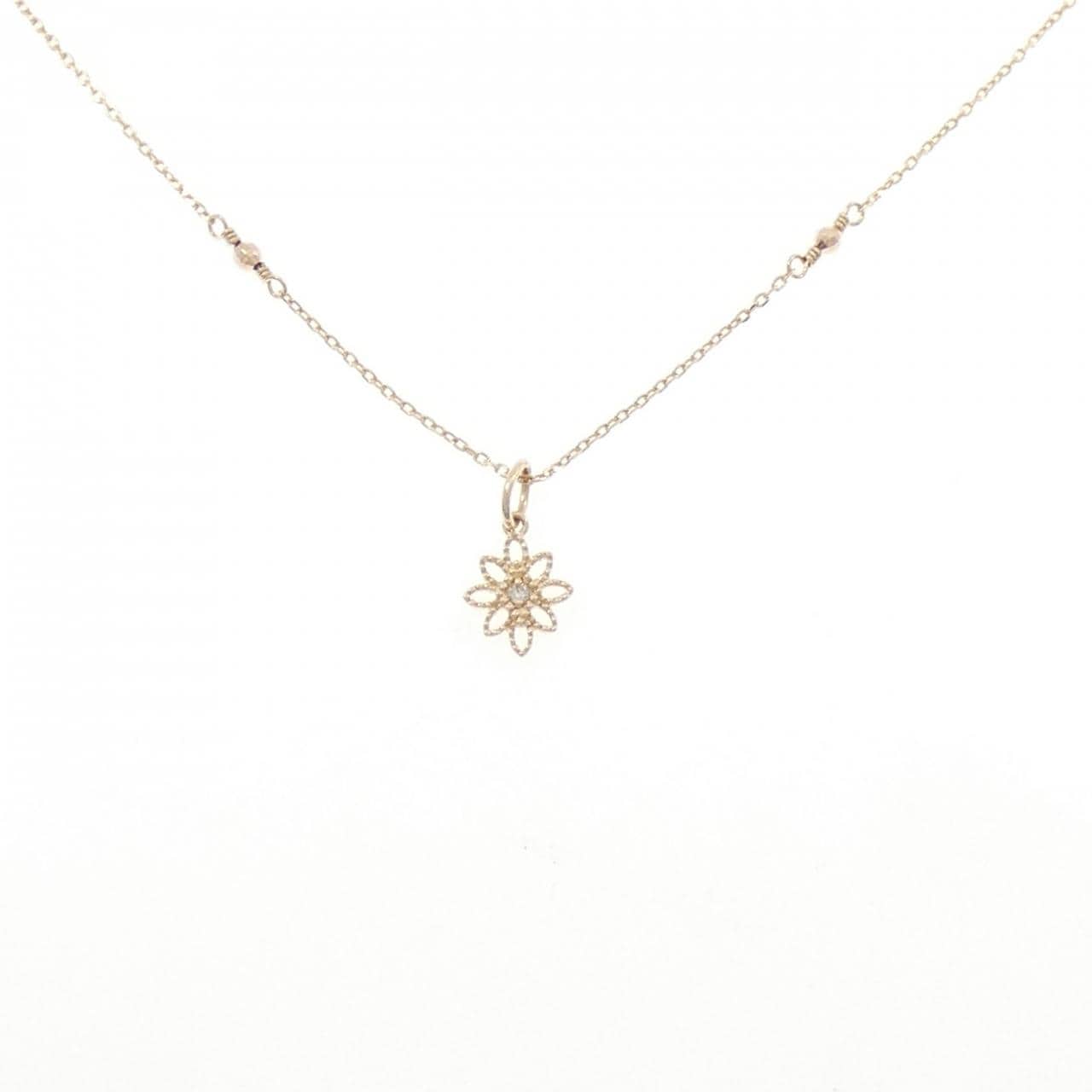 アガット ダイヤモンド ネックレス 0.01CT