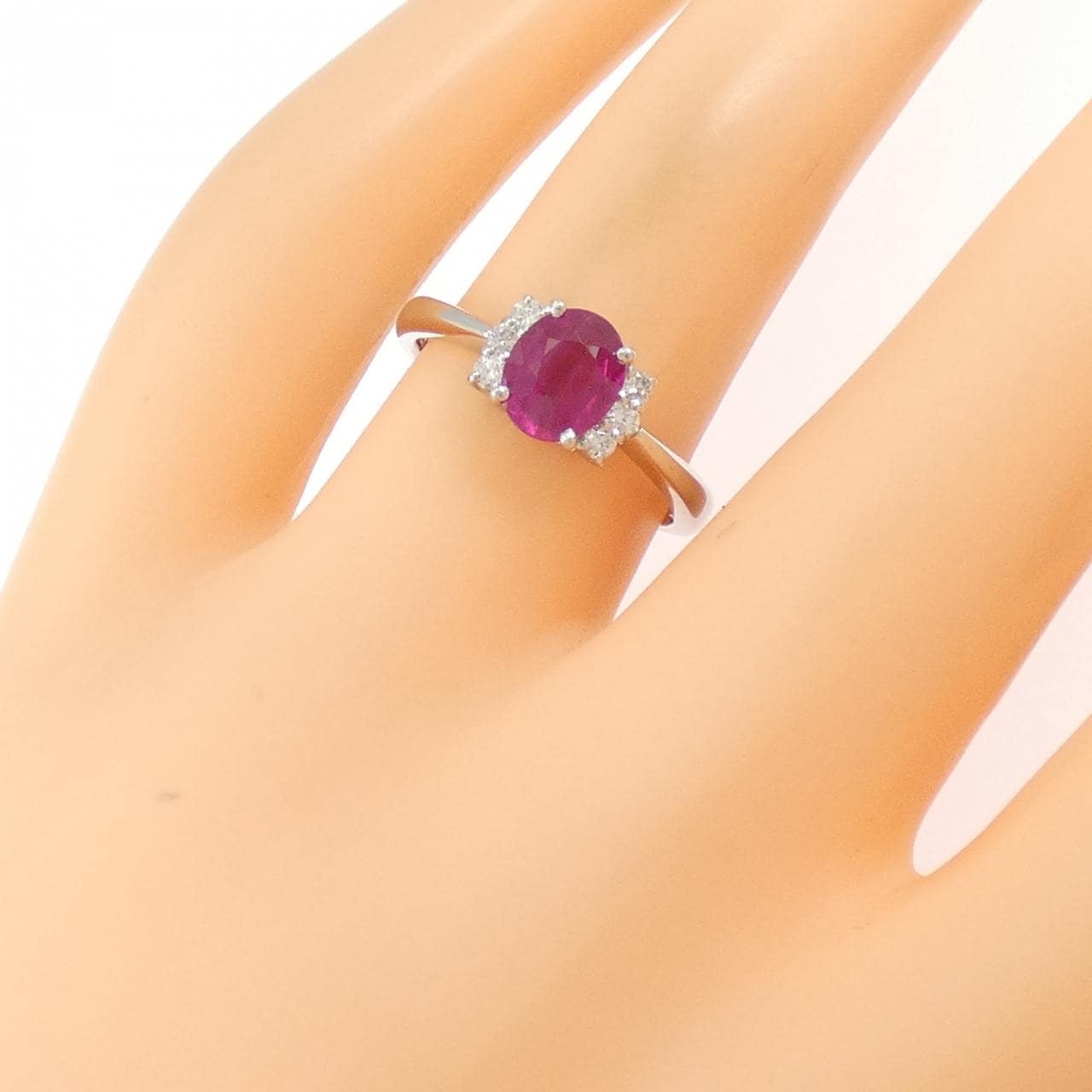 PT900 ルビー リング 1.2CT