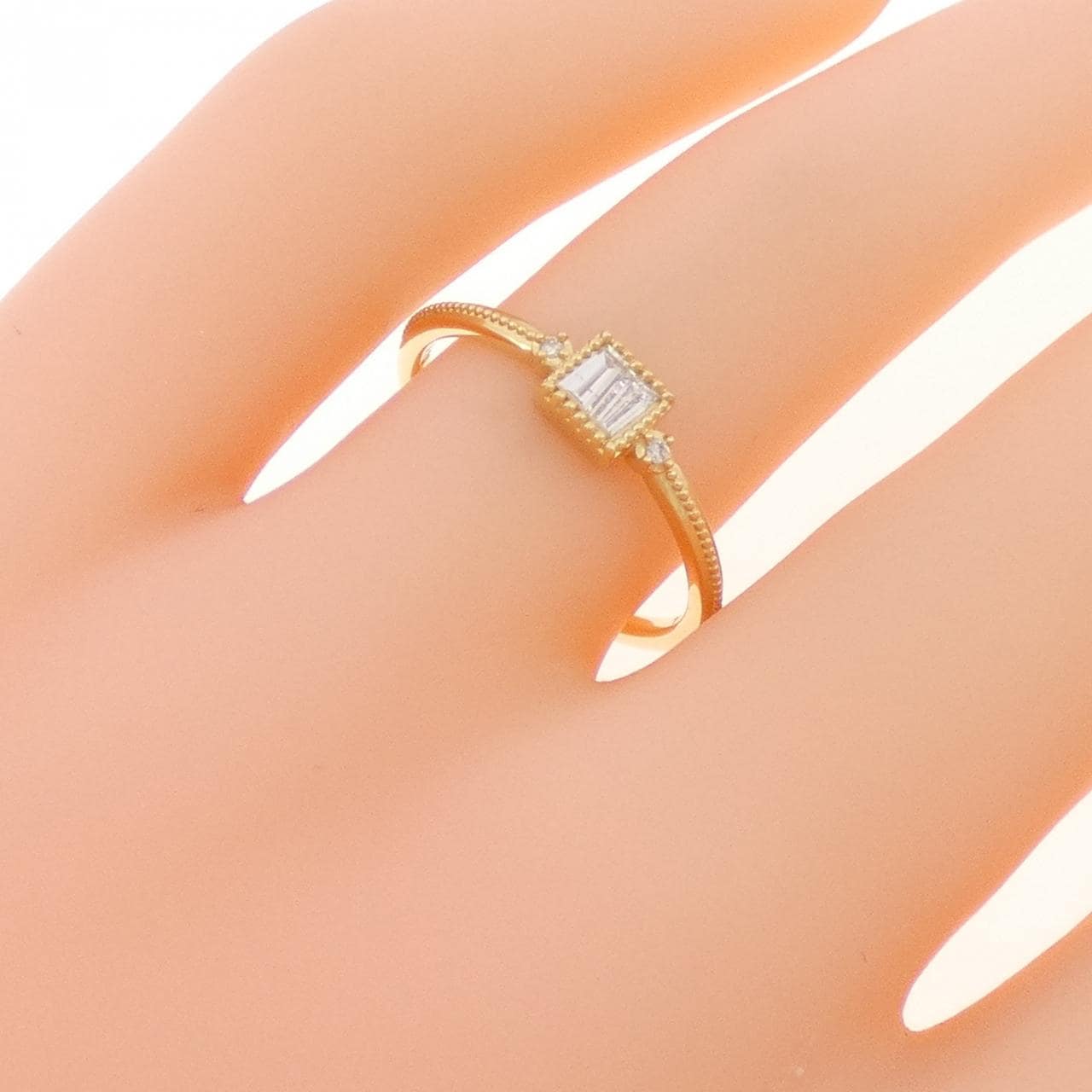 アガット ダイヤモンド リング 0.10CT