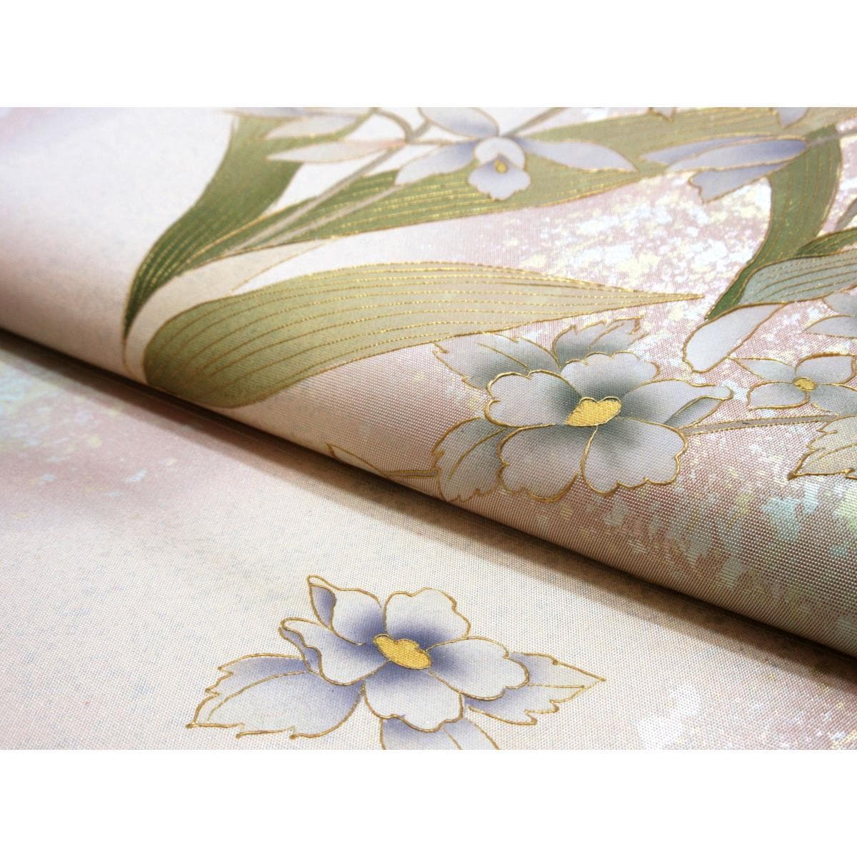 Fukuro obi with mother-of-pearl