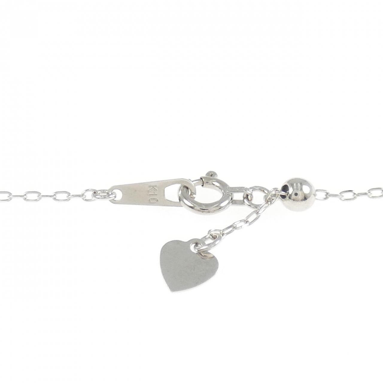 K10WG ダイヤモンド ネックレス 0.18CT