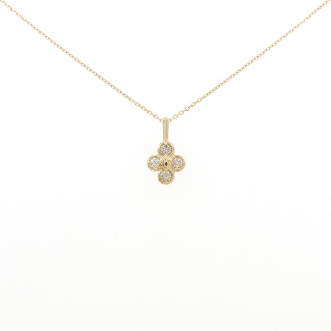 K18YG ダイヤモンド ネックレス 0.20CT