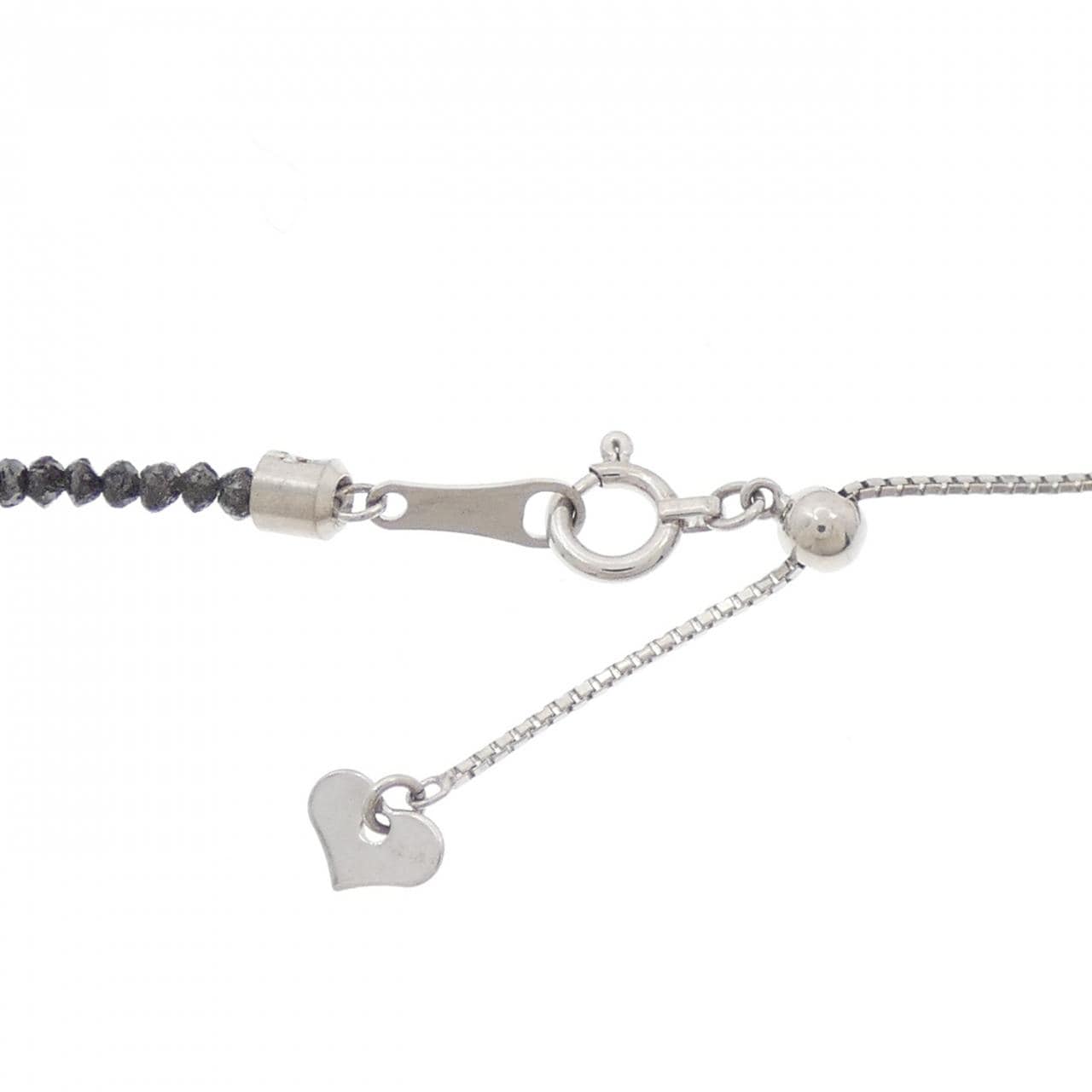 K18WG ハート ダイヤモンド ネックレス 1.25CT