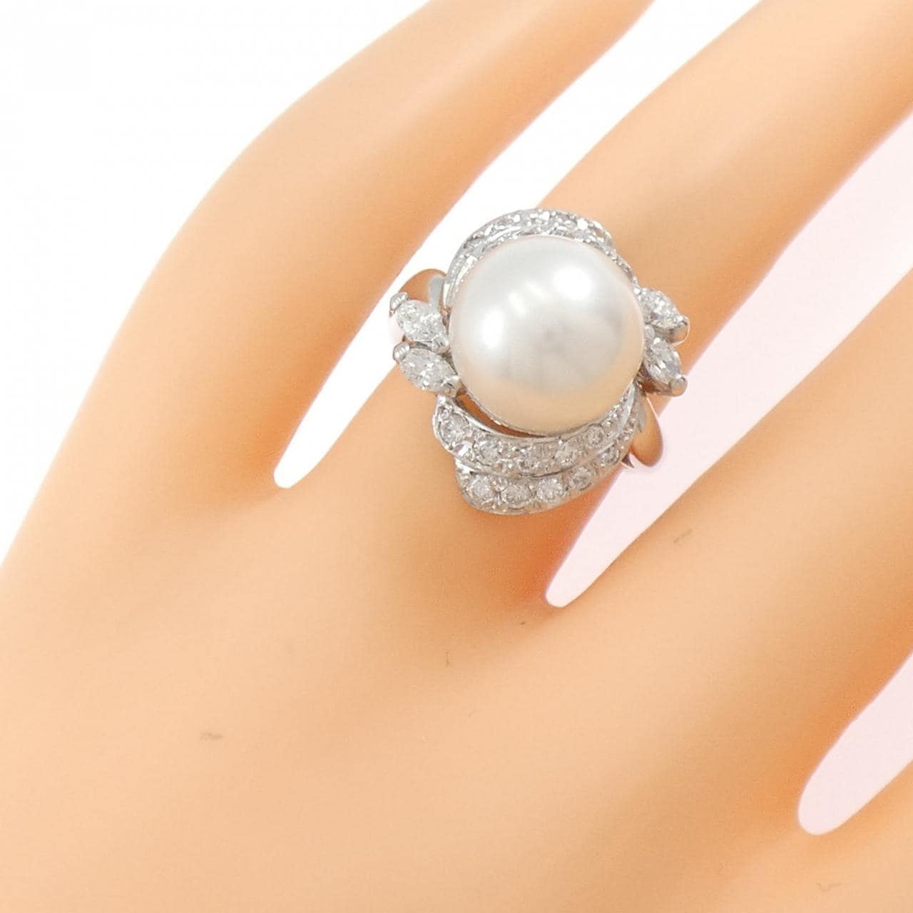 PT850 白蝶パール リング 11.0mm
