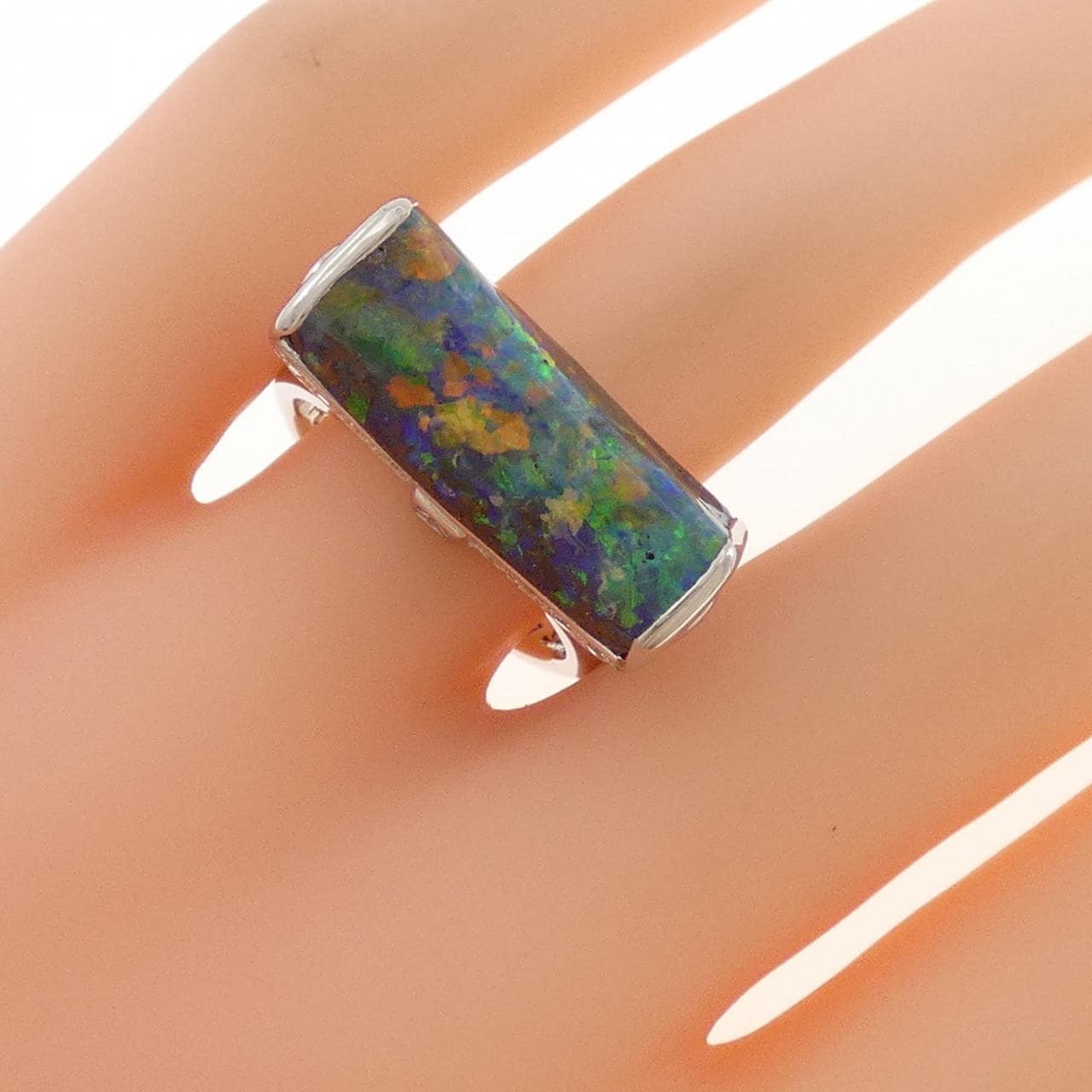 奥佳 ボルダーオパール リング 9.39CT