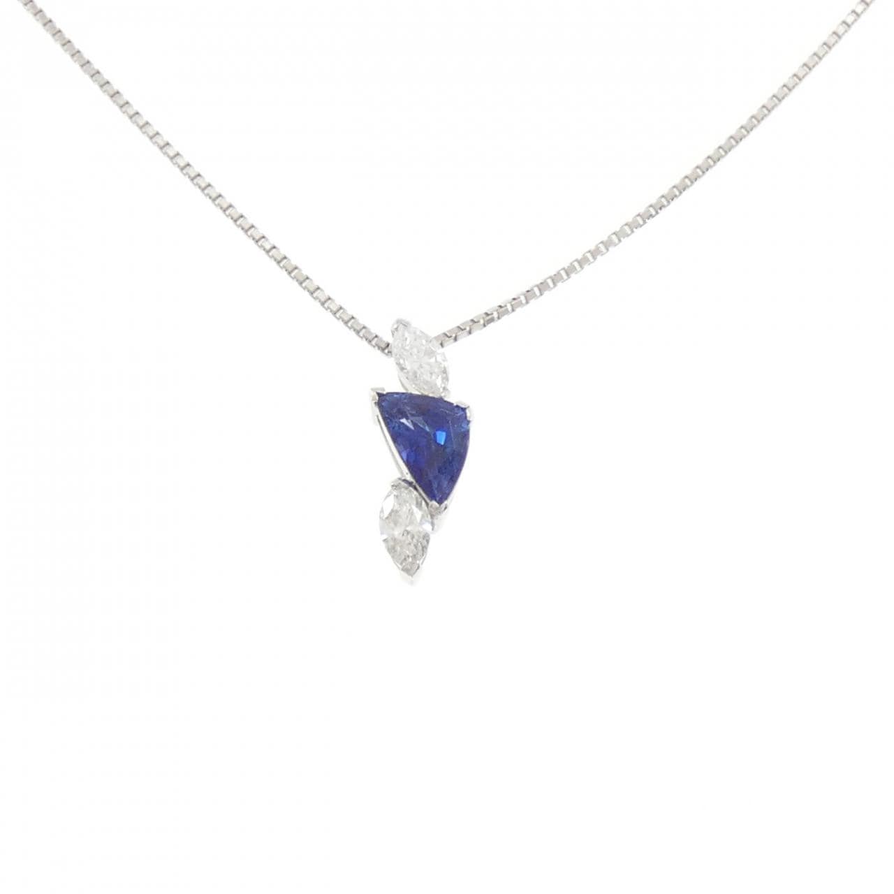 PT900/PT850 サファイヤ ネックレス 1.48CT
