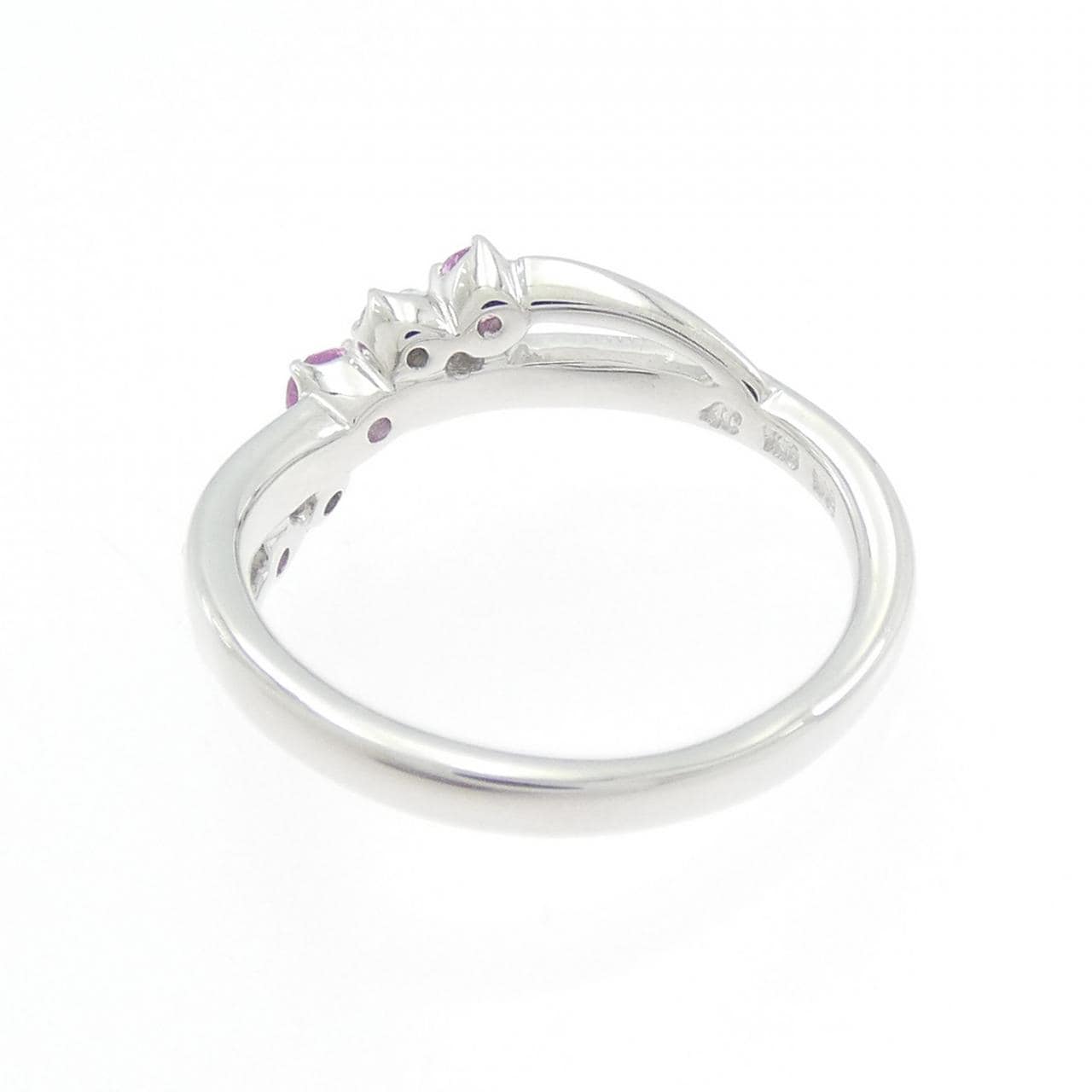 4゜C 合成サファイヤ リング