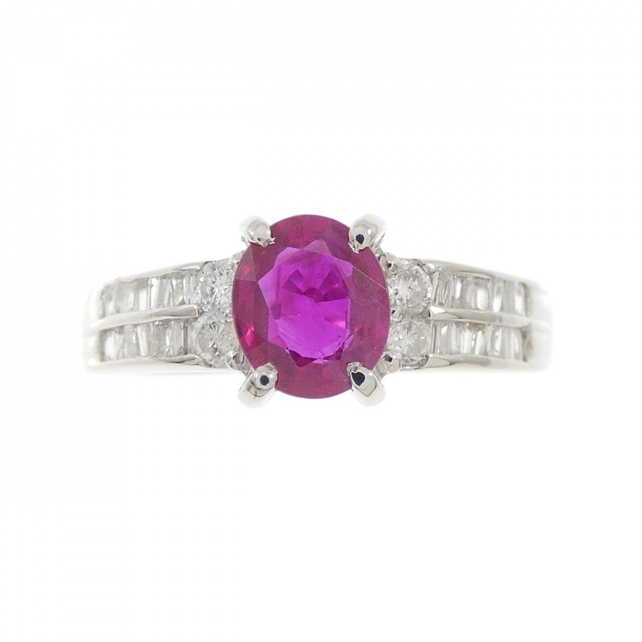 PT900 ルビー リング 0.71CT