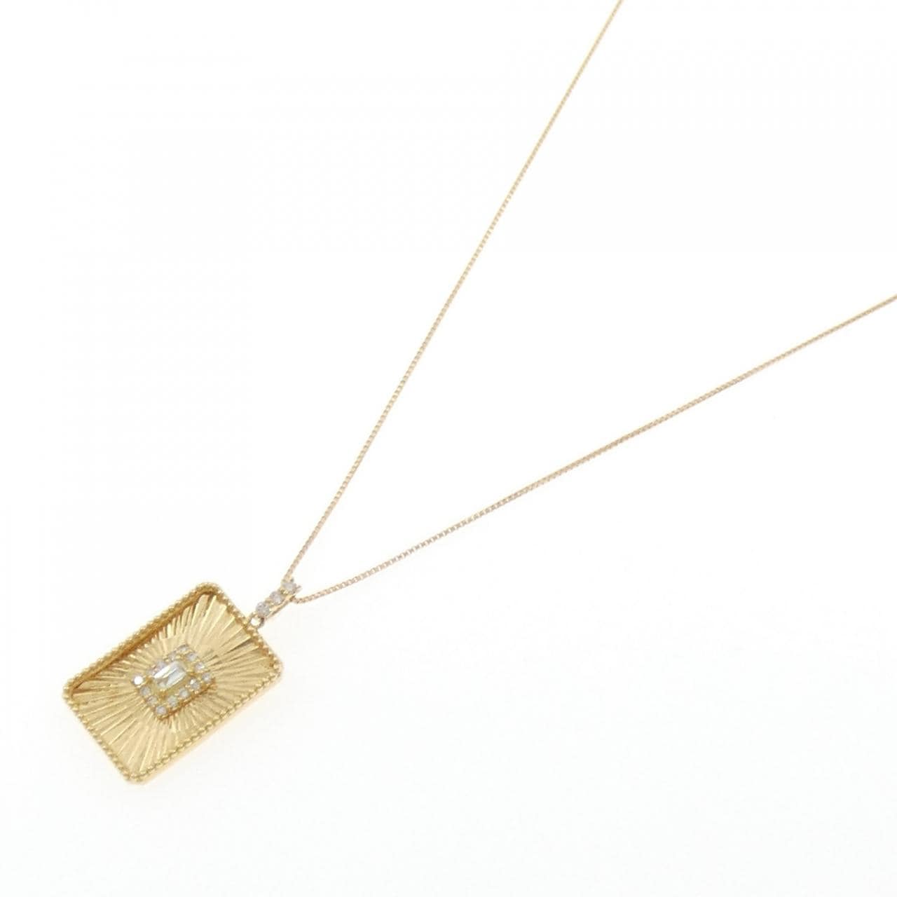 【新品】K18YG ダイヤモンド ネックレス 0.15CT