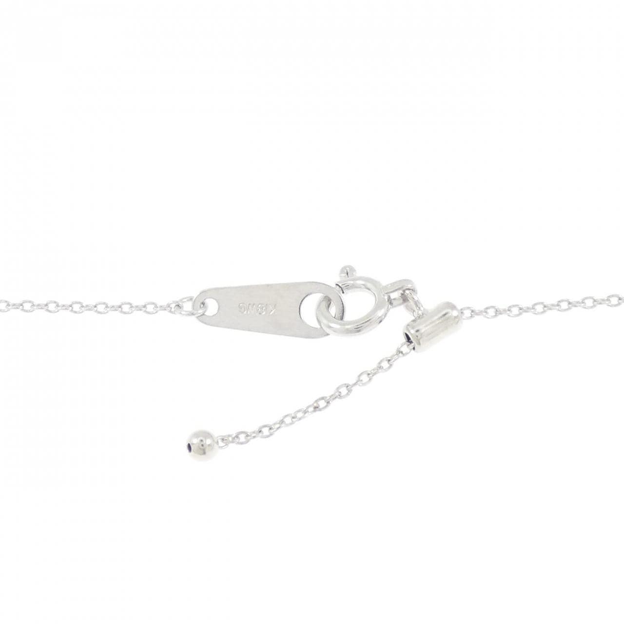 K18WG ダイヤモンド ネックレス 0.23CT