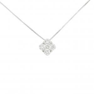 PT900/K18WG ダイヤモンド ネックレス 0.70CT