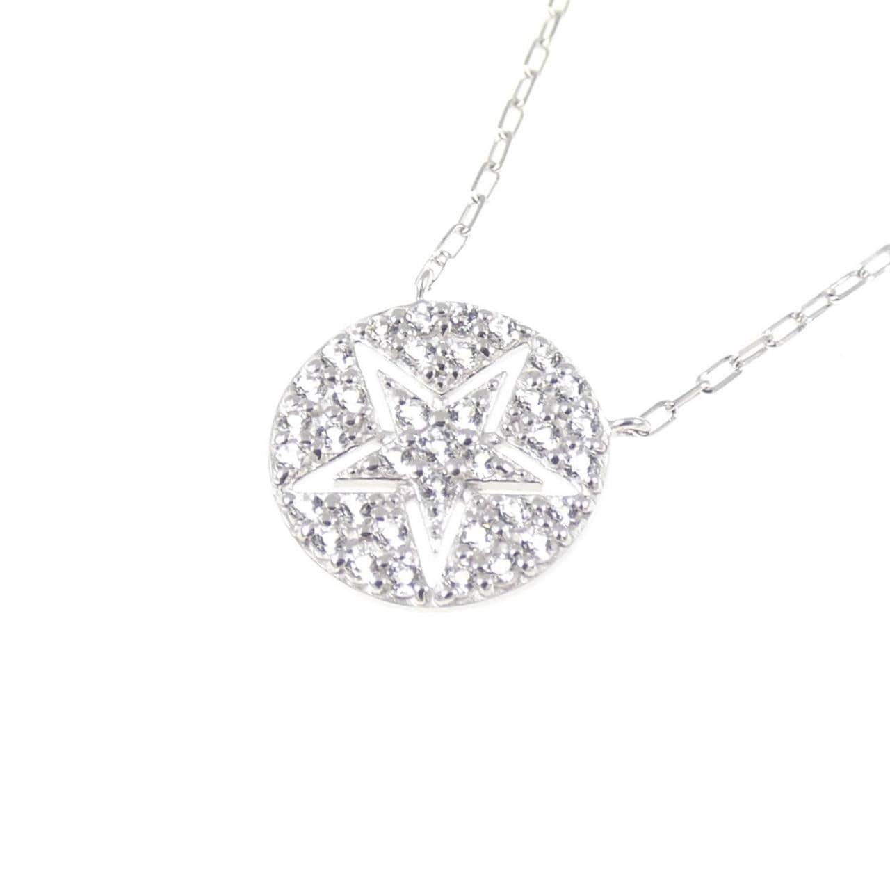 スタージュエリー ホワイトトパーズ ネックレス