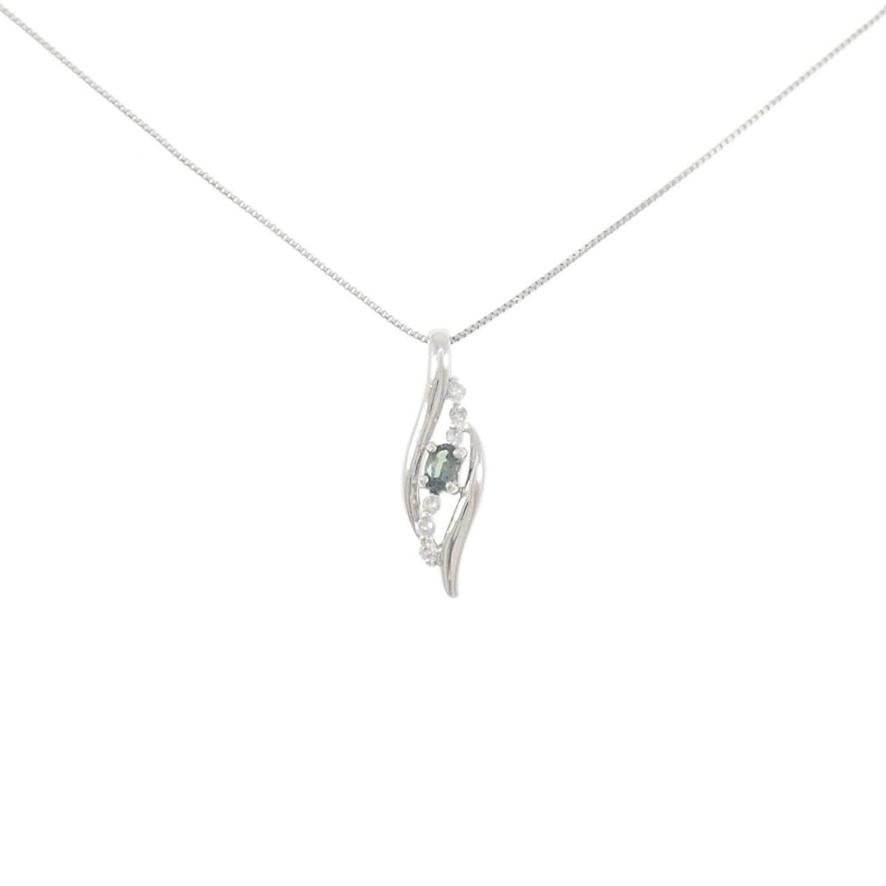 PT900/PT850 アレキサンドライト ネックレス 0.11CT