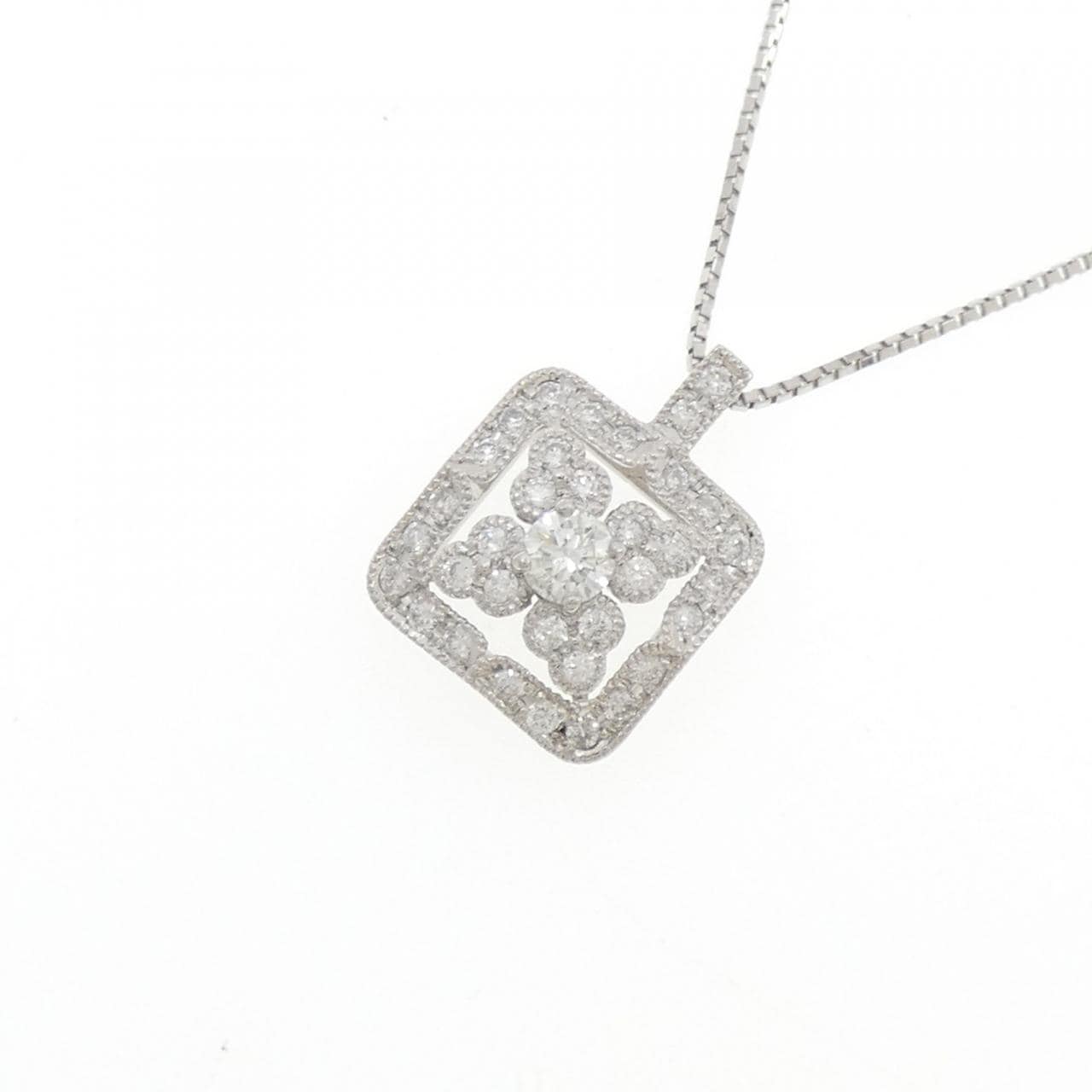 PT900/PT850 ダイヤモンド ネックレス 0.146CT