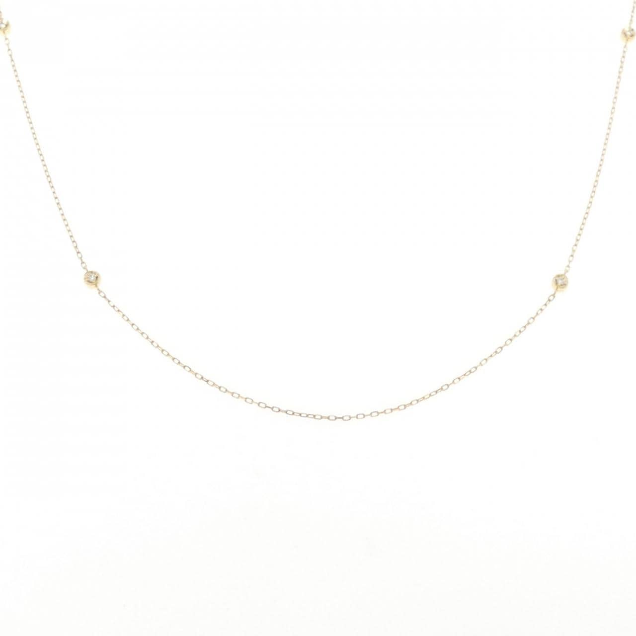K18YG ダイヤモンド ネックレス 0.06CT