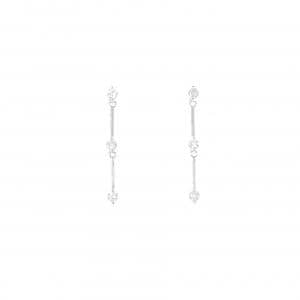 K14WG ダイヤモンド ピアス 0.20CT
